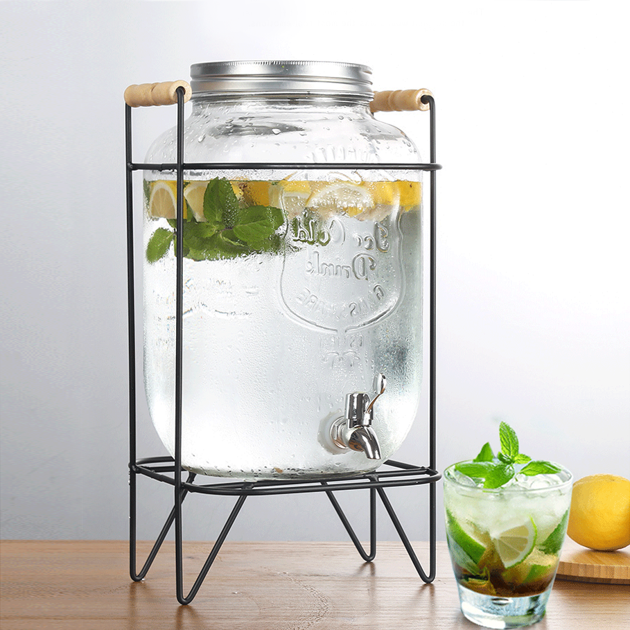 GLASS JUICE JAR 6